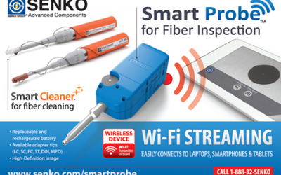 The Smart Probe allows technicians to inspect the fiber endfaces
